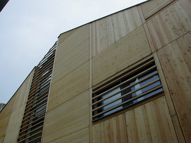Habillage façade en bardage bois CP