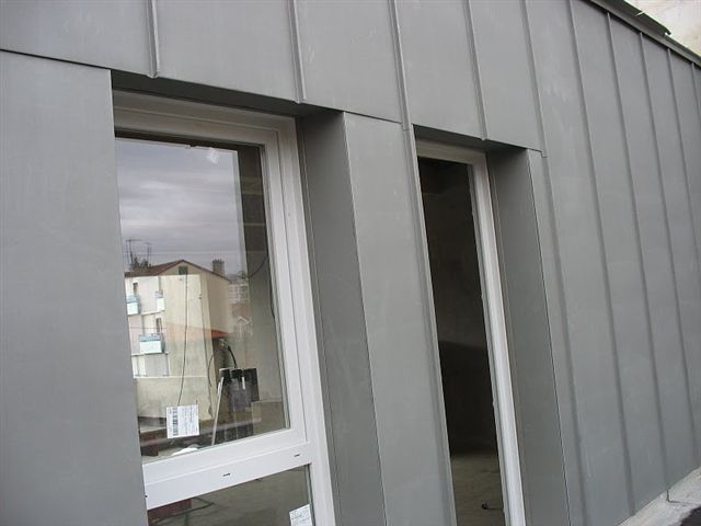 Bardage Zinc - rue du Bocage LYON
