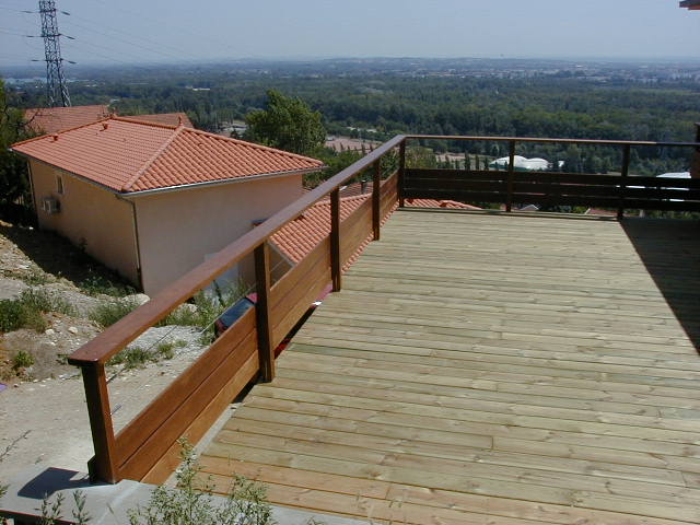 Terrasse bois Garde corps sur RILLIEUX