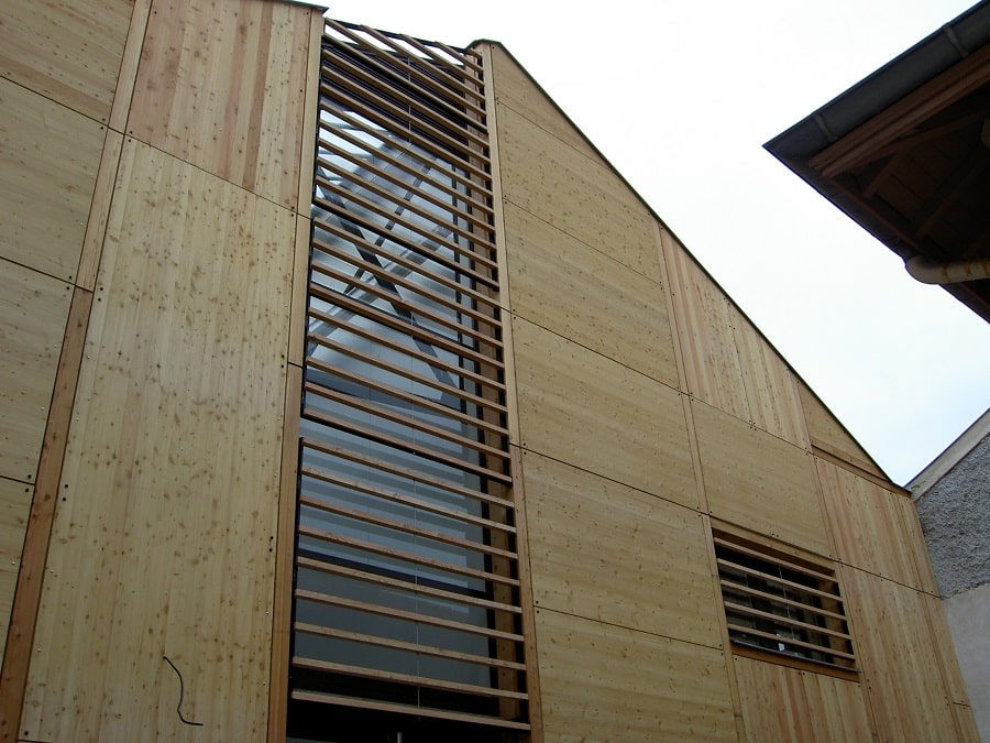 Habillage de façade en bardage bois CP
