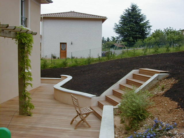 Terrasse en bois Bangkirai sur TREVOUX